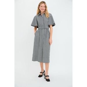 TUCKERNUCK‎ Black And White Gingham Cape Dress NWT Size M (No Belt) Cottagecore